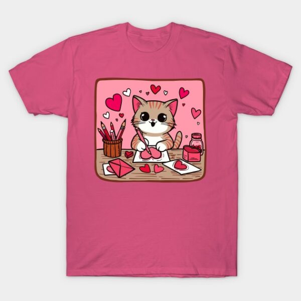 Making Valentines Cards T-Shirt Femme